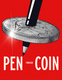 Pen Through Coin