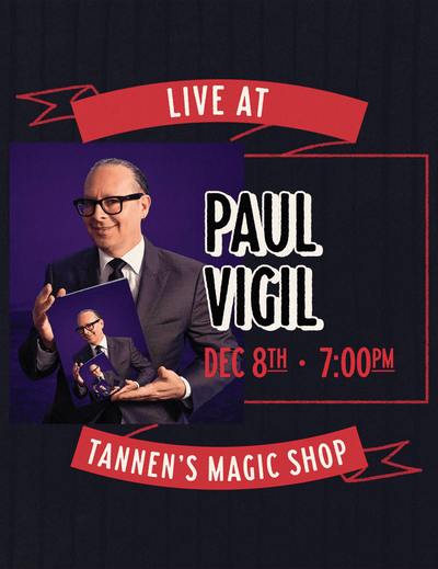 Paul Vigil Live at Tannen's - December 8, 7PM