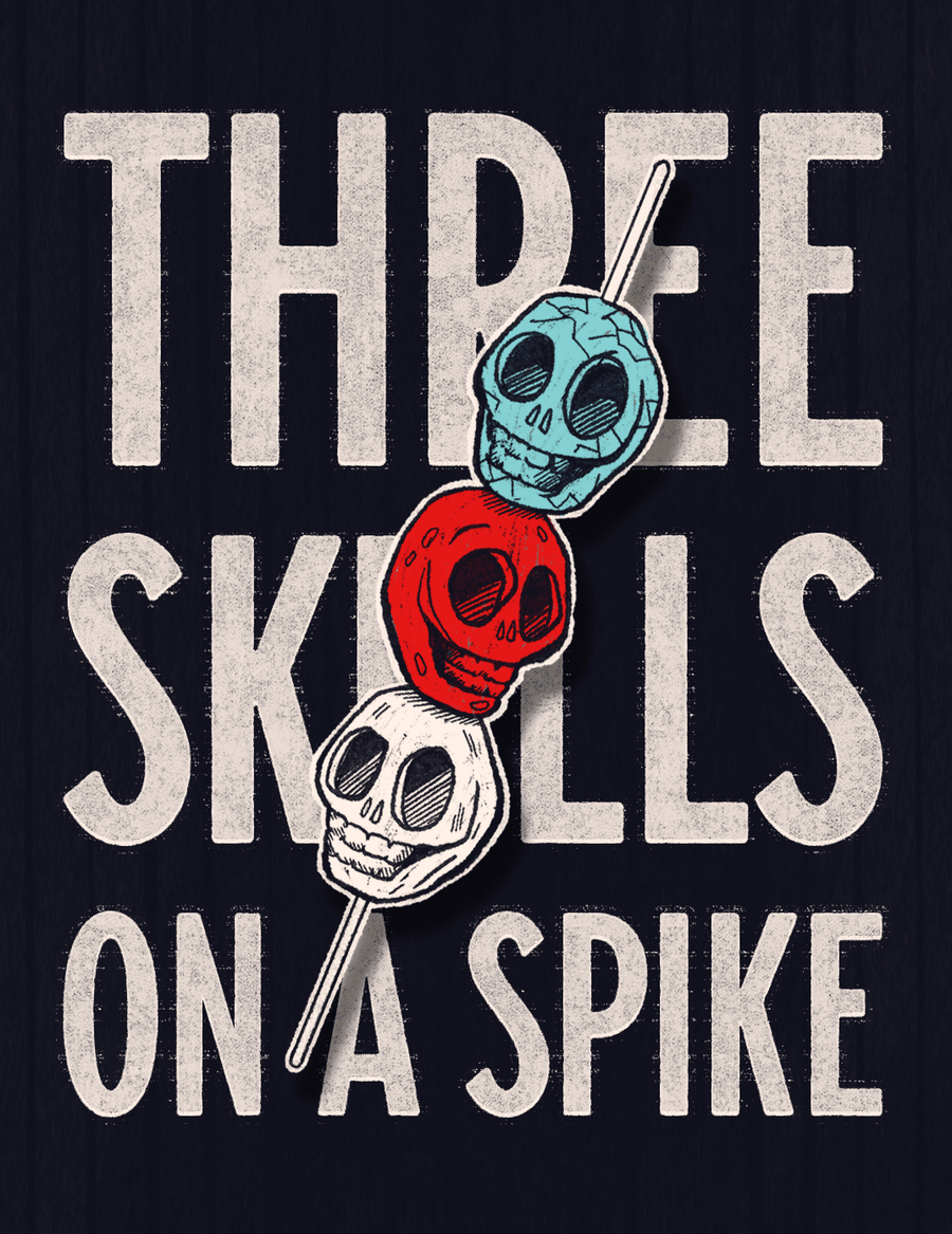 Three Skulls on a Spike