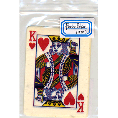 Flash Poker Card King of Hearts (Ten Pack) - Trick